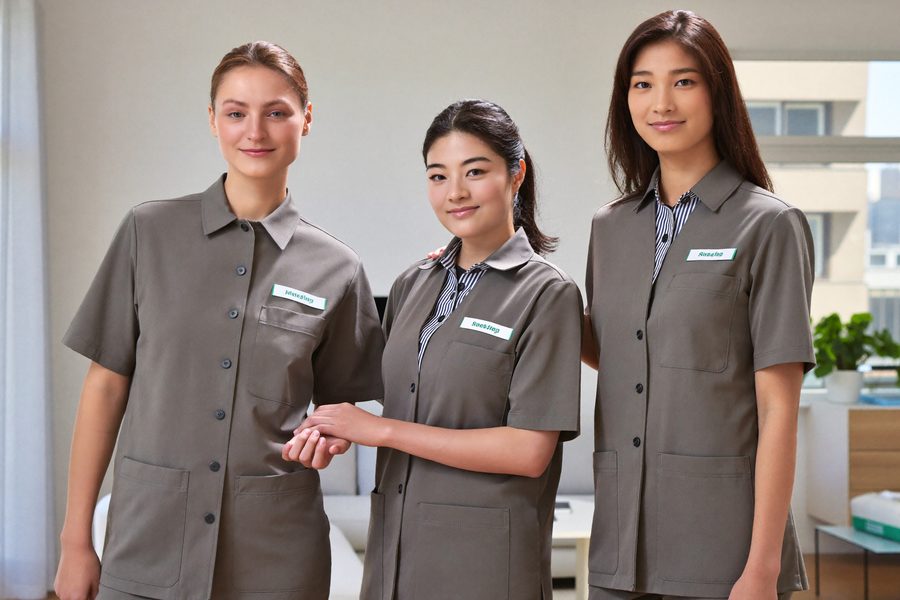 Équipe d’aides-ménagères en titres-services
